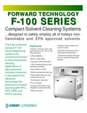 F-100 Compact Solvent Cleaning Systems 